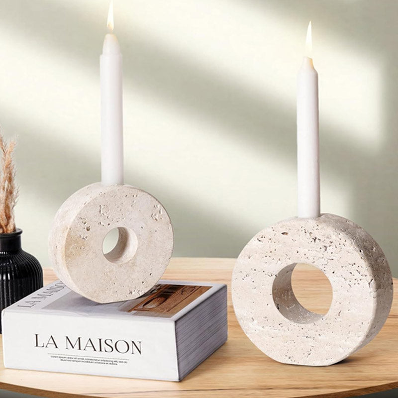 Doughnut Candle Holder Set of 2