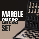 30cm Chess Set With Standard Storage Box - Oceanic & Black