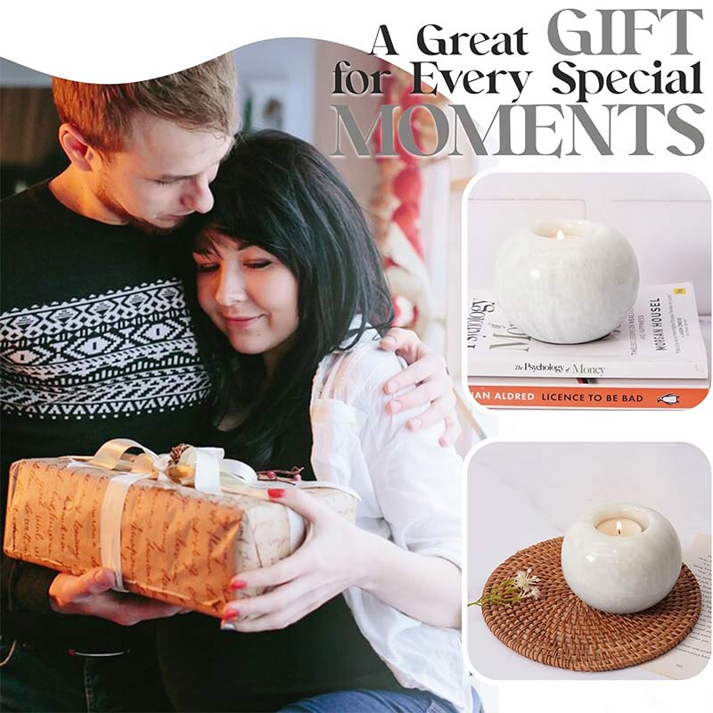 Tealight Candle Holder - Set of 2 (White)