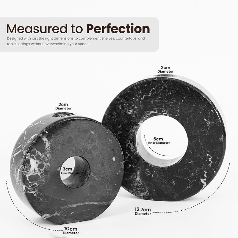 Doughnut Candle Holder Set of 2