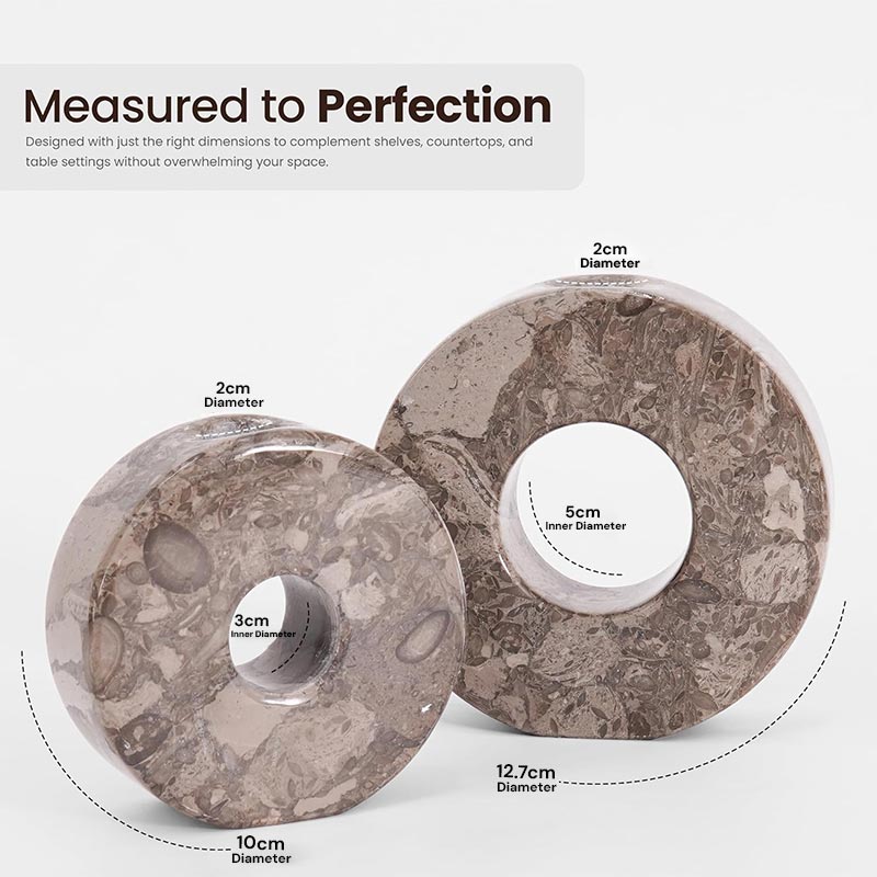 Doughnut Candle Holder Set of 2