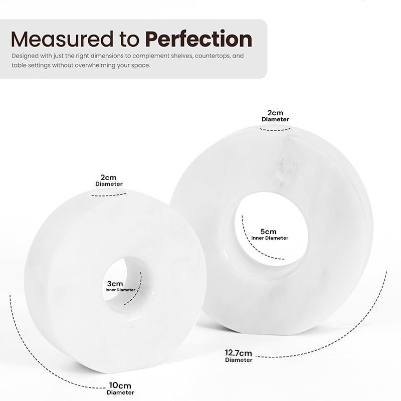 Doughnut Candle Holder Set of 2