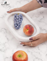 Pedestal Oval Tray