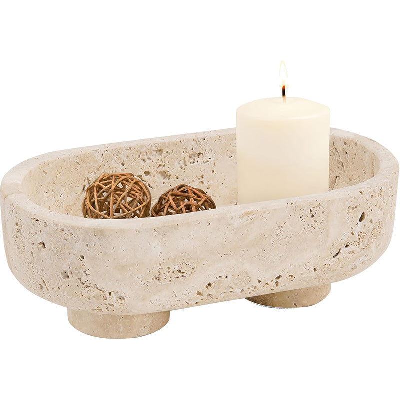 Oval Bowl With Stand