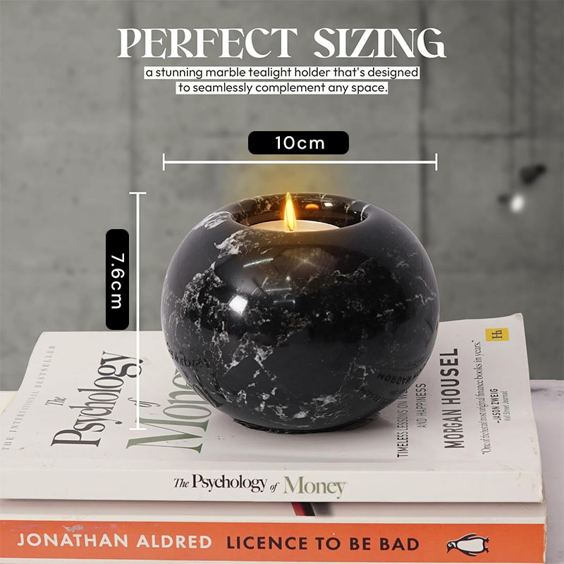 Tealight Candle Holder - Set of 2 (Black)