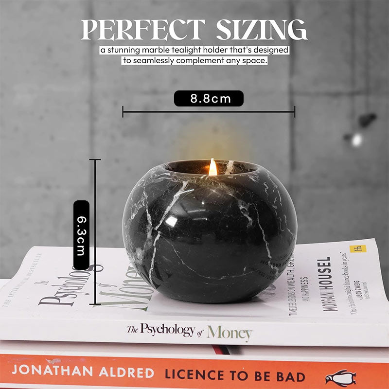 Tealight Candle Holder - Set of 2 (Black)