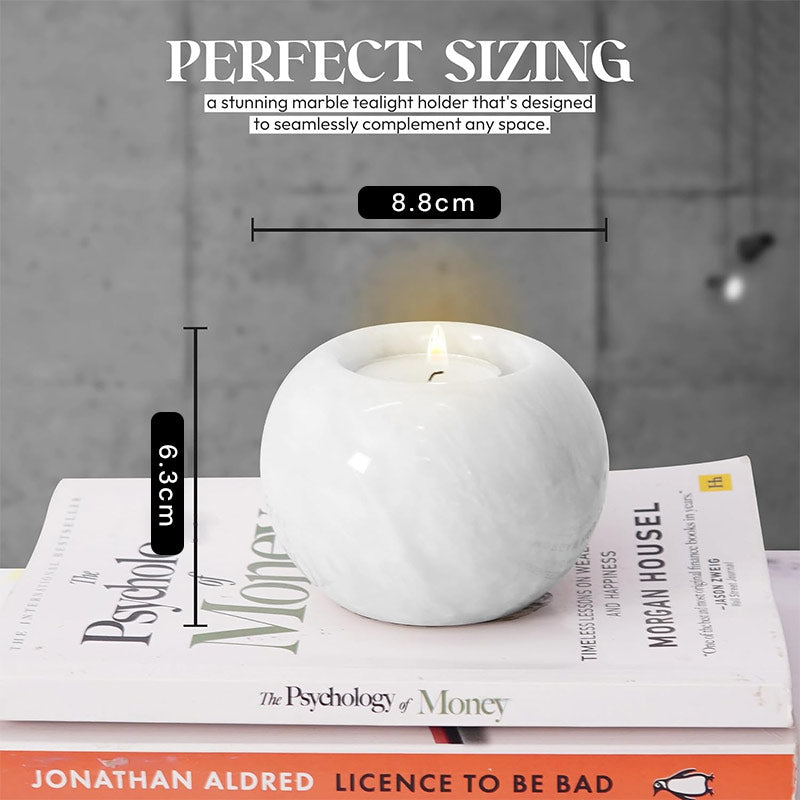 Tealight Candle Holder - Set of 2 (White)