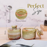 Salt Candy set of 2 with small spoons