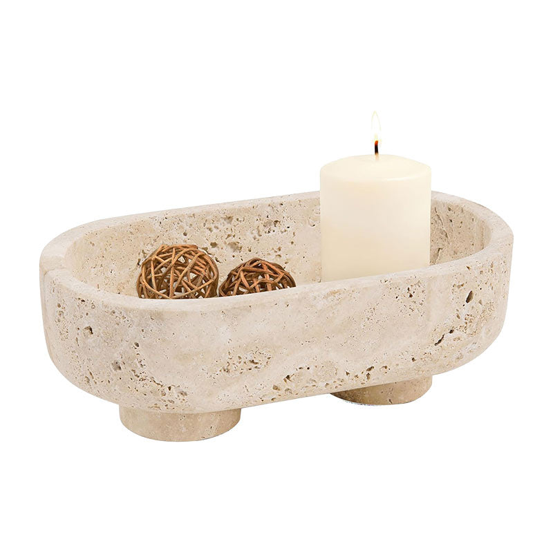 Oval Bowl With Stand