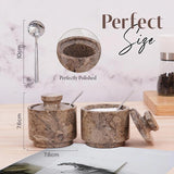 Salt Candy set of 2 with small spoons