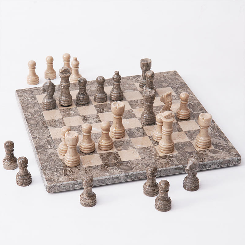 25cm Chess Set with Storage Box - Oceanic & Verona