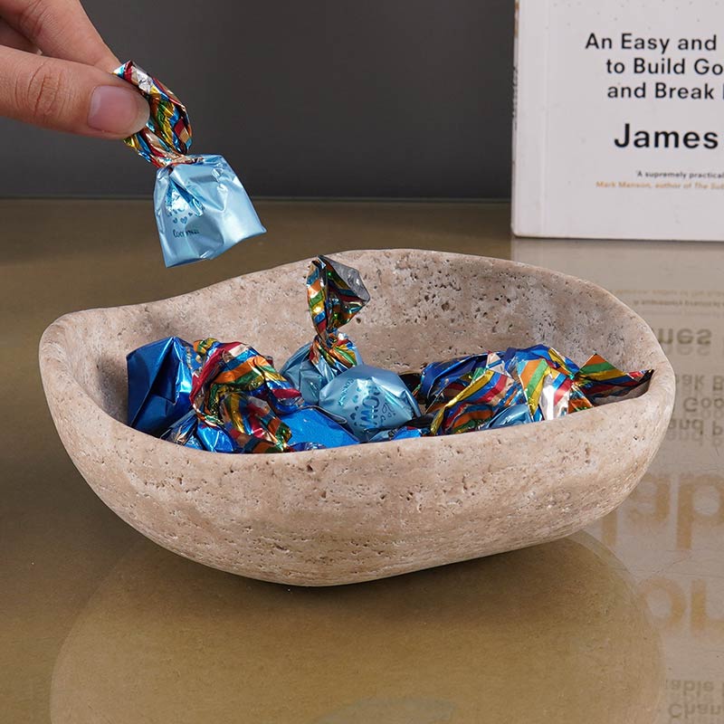 Bowl, travertine bowl ,home decor