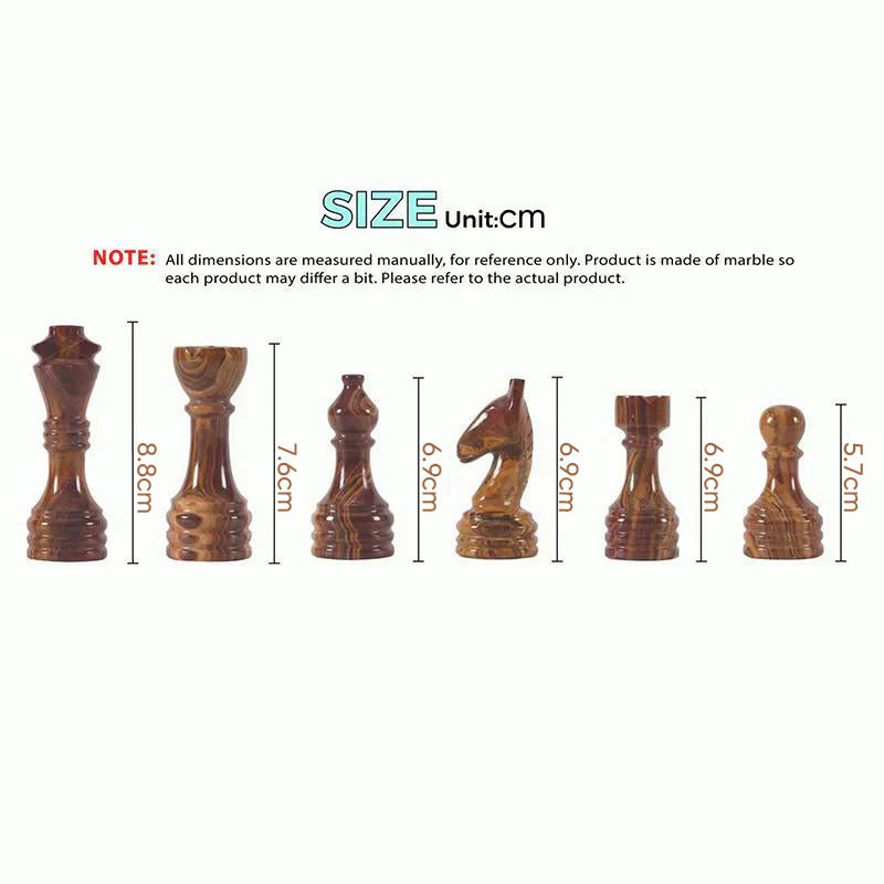 Chess Figures - Red & Coral