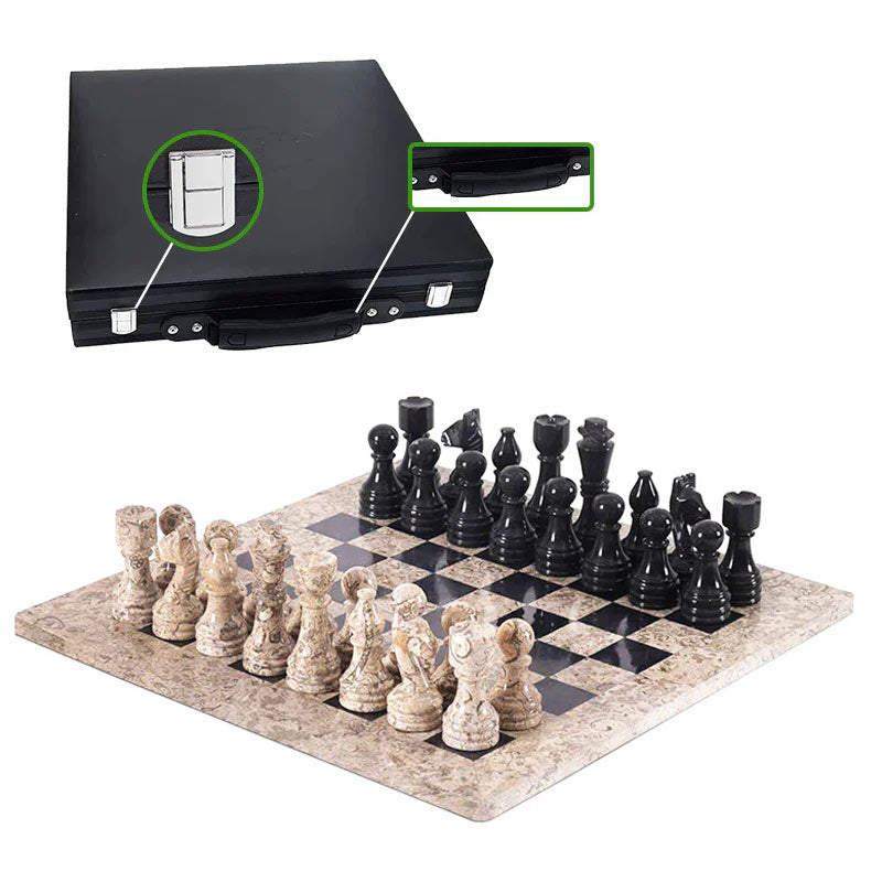  Chess board, chess set, marble chess set