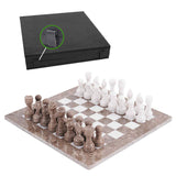  Chess board, chess set, marble chess set