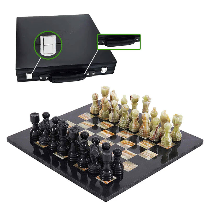  Chess board, chess set, marble chess set
