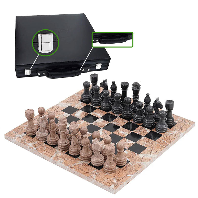  Chess board, chess set, marble chess set