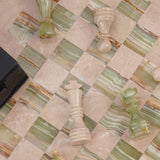  Chess board, chess set, marble chess set