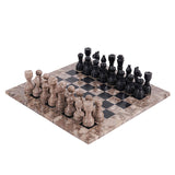  Chess board, chess set, marble chess set