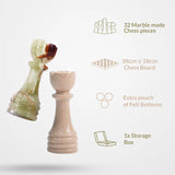  Chess board, chess set, marble chess set