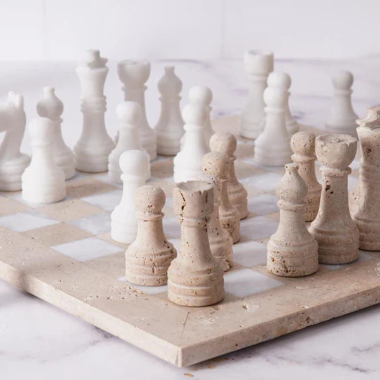  Chess board, chess set, marble chess set