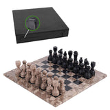  Chess board, chess set, marble chess set