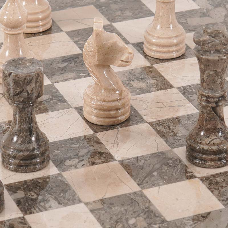  Chess board, chess set, marble chess set