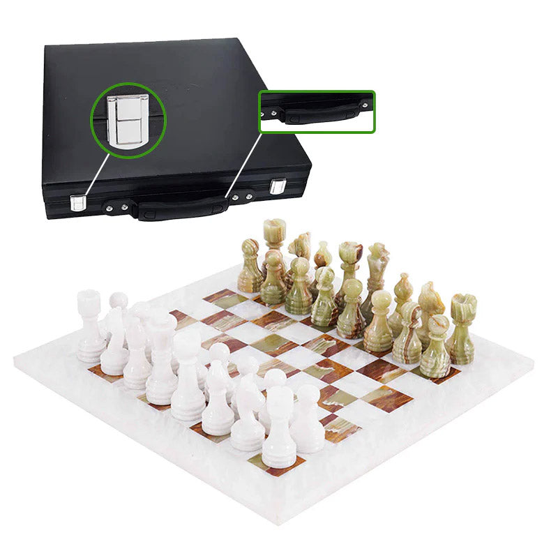  Chess board, chess set, marble chess set