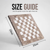  Chess board, chess set, marble chess set