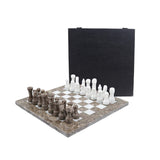  Chess board, chess set, marble chess set