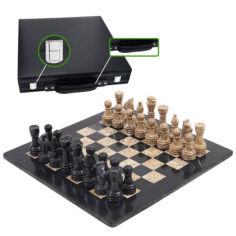  Chess board, chess set, marble chess set