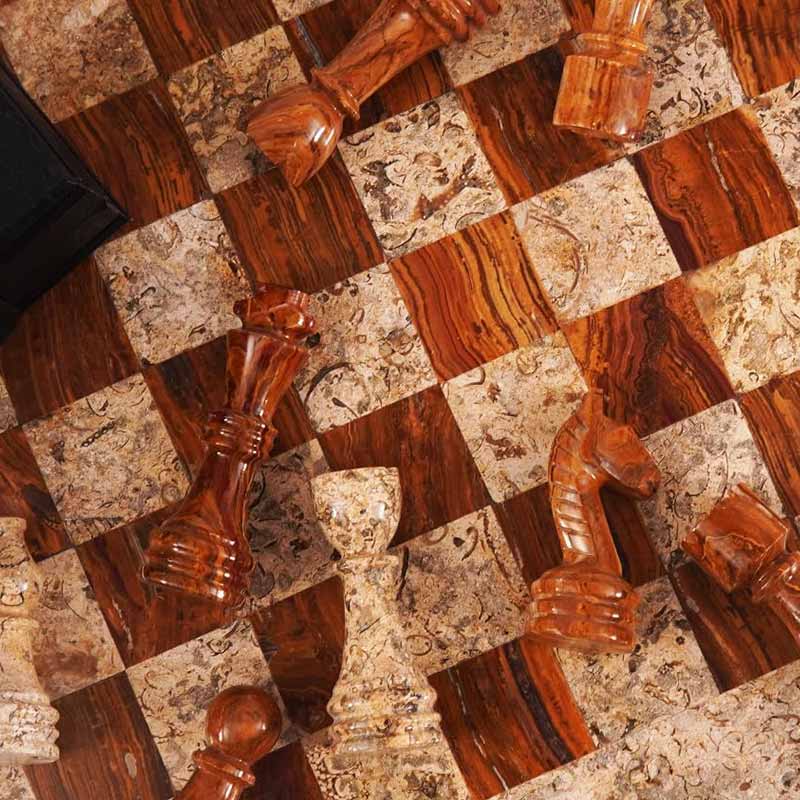  Chess board, chess set, marble chess set