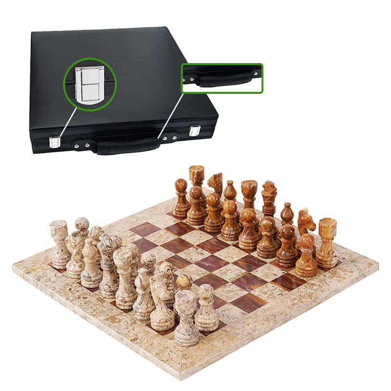  Chess board, chess set, marble chess set