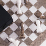  Chess board, chess set, marble chess set