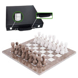  Chess board, chess set, marble chess set
