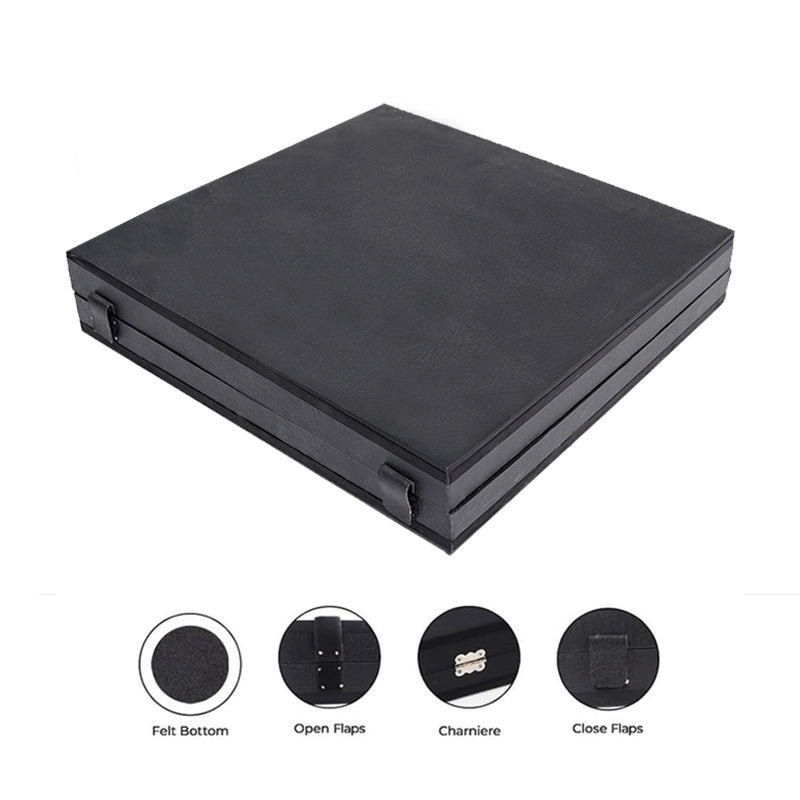 25cm Chess Set with Storage Box - Verona & White