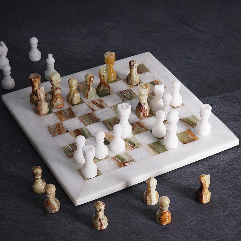 Chess board, chess set, marble chess set