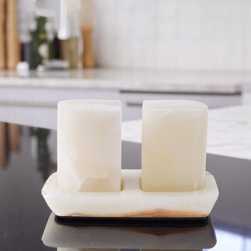 Salt and Pepper with tray