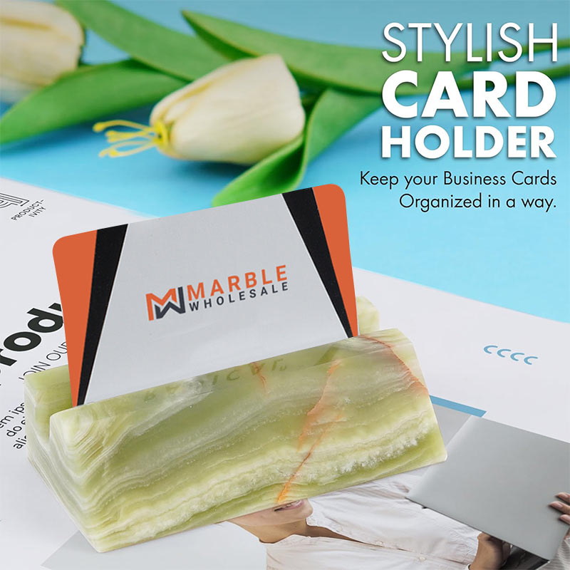 business card holder, card holder, desk decor