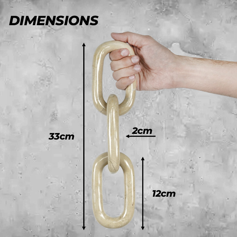 marble chain, chain dÃ©cor, decorative chain