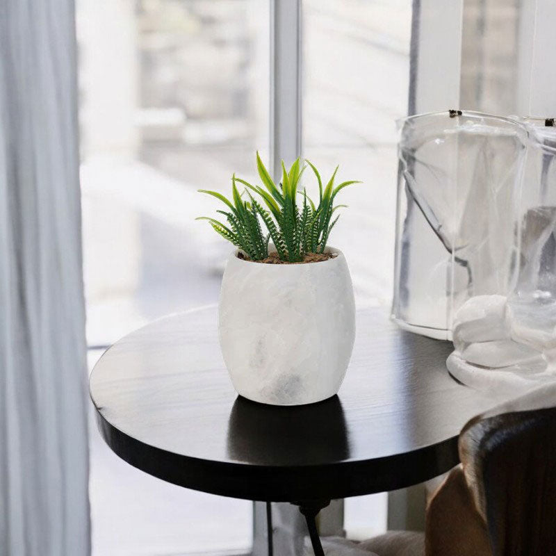 planter, indoor planter, marble planter, home decor