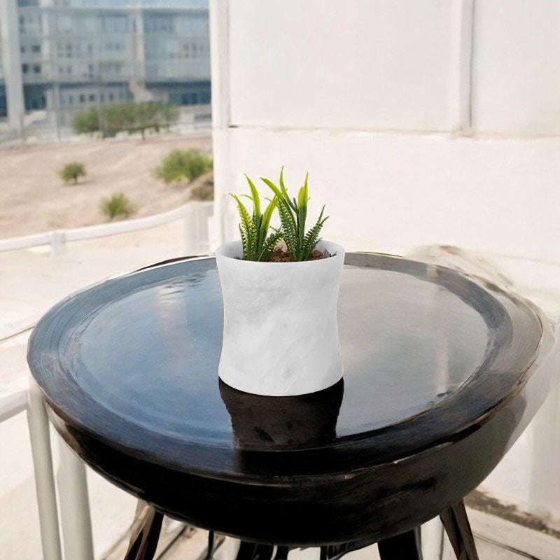 planter, indoor planter, marble planter, home decor