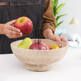 serving bow ,travertine bowl, decorative bowl