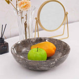 serving bowl, marble fruit bowl , decorative bowl
