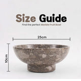 serving bowl, marble fruit bowl , decorative bowl