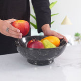 serving bowl, marble fruit bowl , decorative bowl
