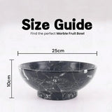 serving bowl, marble fruit bowl , decorative bowl