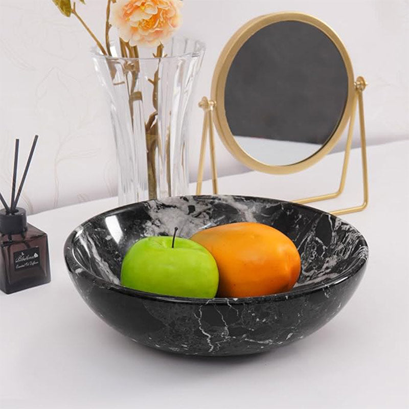 serving bowl, marble fruit bowl , decorative bowl
