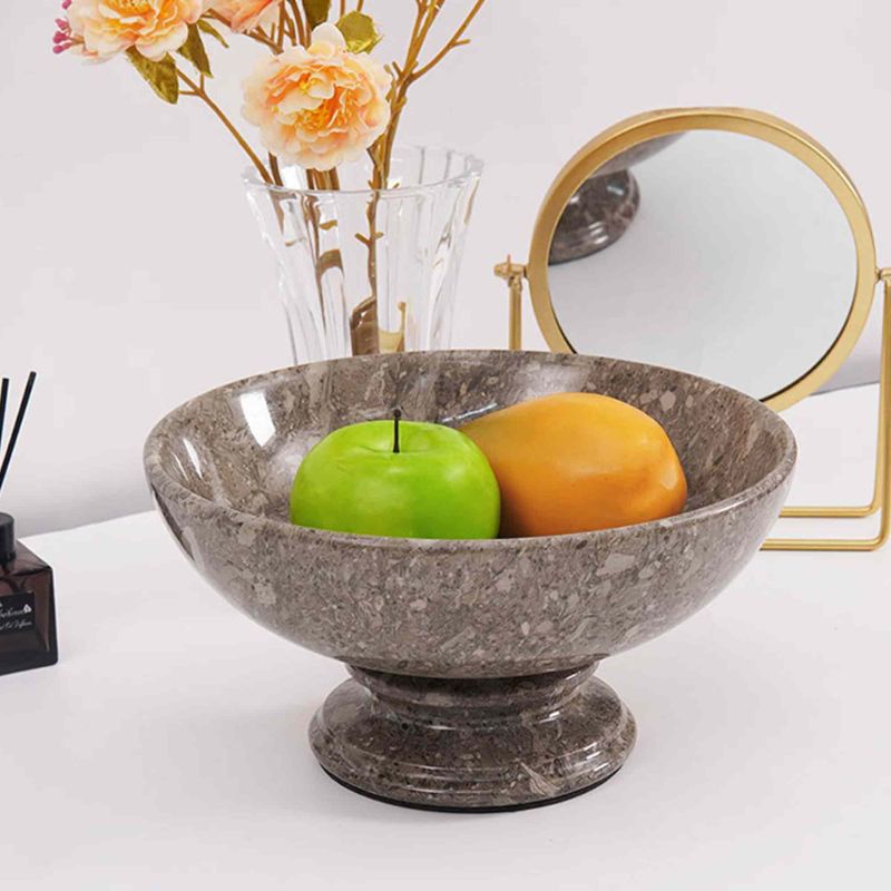 serving bowl, marble fruit bowl , decorative bowl
