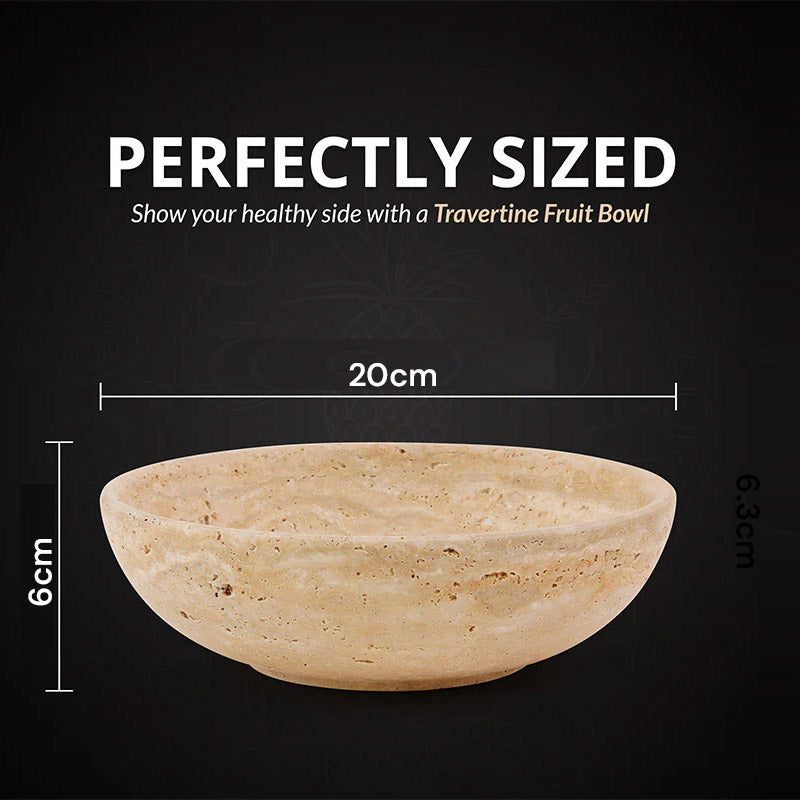 serving bowl, travertine bowl, decorative bowl